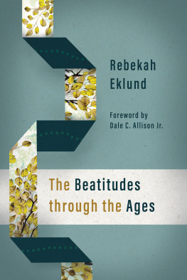 Rebekah Eklund - The Beatitudes through the Ages
