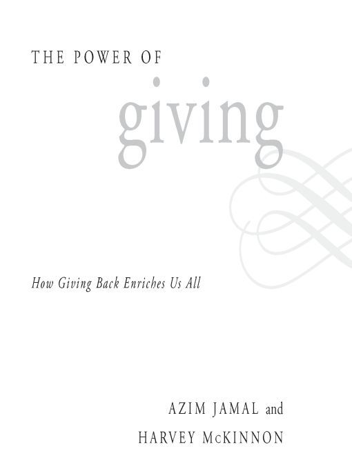 Table of Contents Praise for THE POWER OF giving One philosophy has been the - photo 1