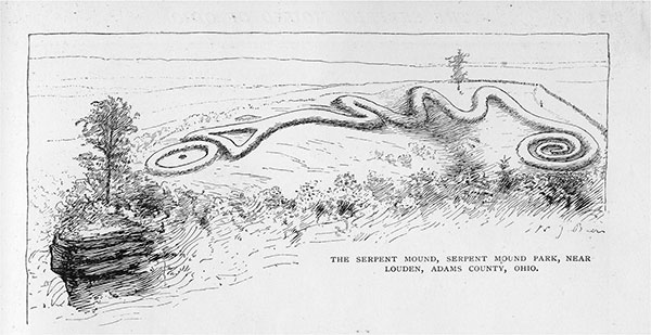 A sketch of the Great Serpent Mound in Adams County From the collection of the - photo 3