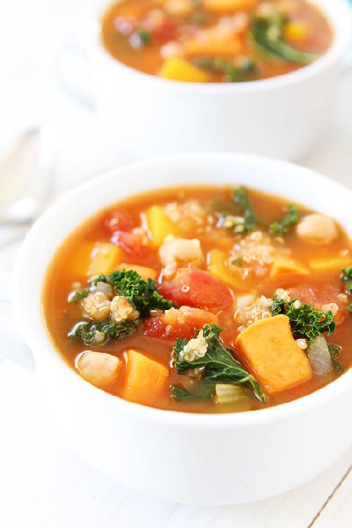 This healthy soup is a combination of quinoa celery and smoky flavor coming - photo 9