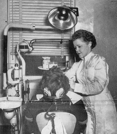 Agnes Carr deShazo certified dental hygienist at work at the Norwood Clinic - photo 5