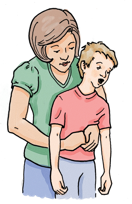 3 Make a fist placing the thumb side against your childs abdomen just above - photo 5