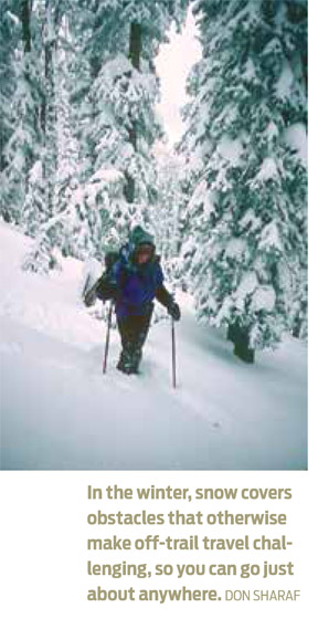 If you plan to travel on foot without snowshoes look for open windswept or - photo 6