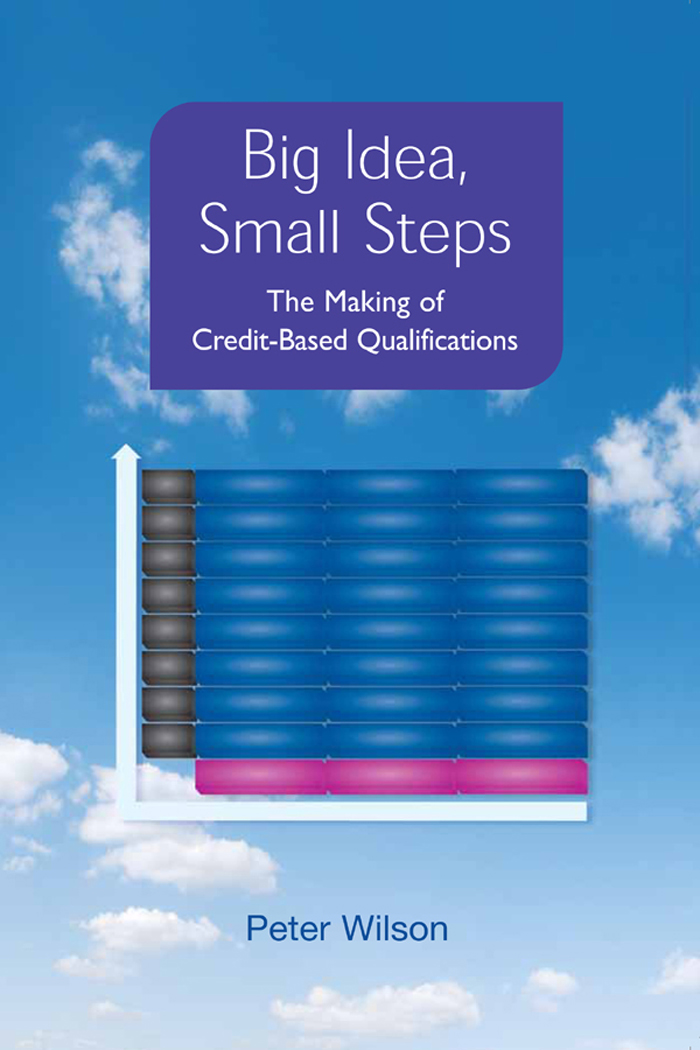 Big Idea Small Steps The Making of Credit-Based Qualifications - image 1