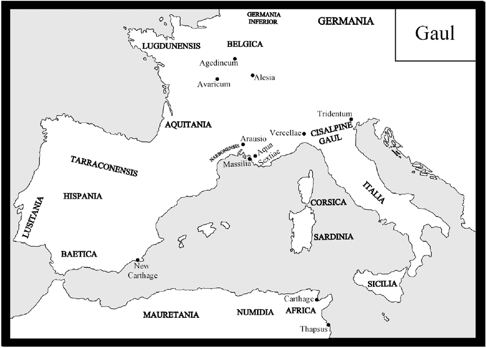 Map 1 Gaul Map 2 The East Map 3 Italian States Introduction T - photo 1