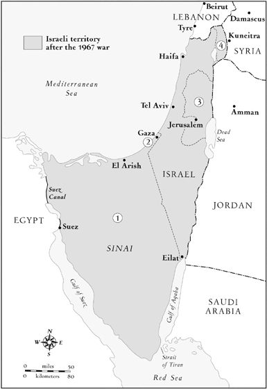 The Cease-Fire Lines1967 These are the cease-fire linesessentially Israels new - photo 7