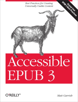 Matt Garrish - Accessible EPUB 3