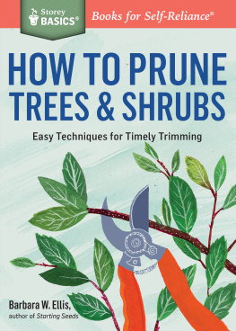 Barbara W. Ellis - How to Prune Trees & Shrubs: Easy Techniques for Timely Trimming. A Storey BASICS® Title