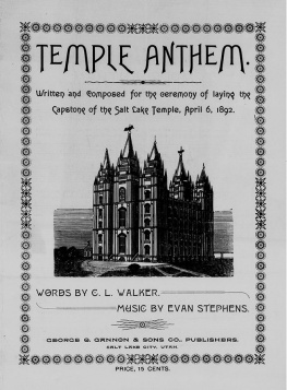 Mark E. Henshaw Forty Years: The Saga of Building the Salt Lake Temple