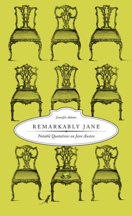 Jennifer Adams - Remarkably Jane