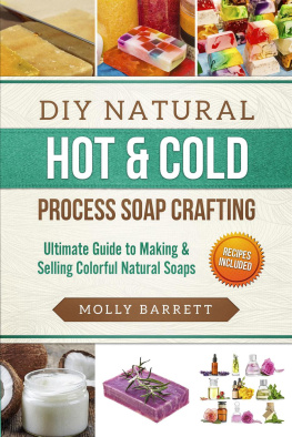 Molly Barrett DIY Natural Hot & Cold Process Soap Crafting--Ultimate Guide to Making & Selling Colorful Natural Soaps