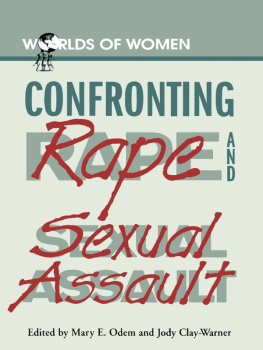 Jody Clay-Warner Confronting Rape and Sexual Assault