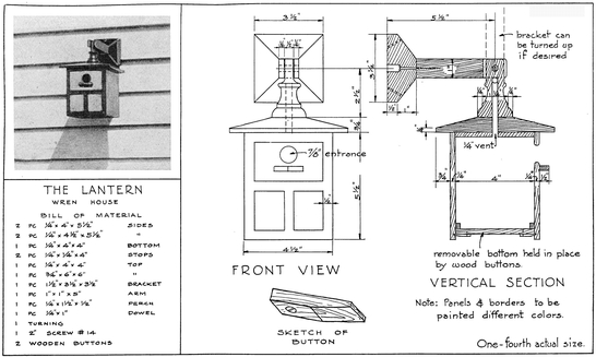 PLATE II THE LANTERN WREN HOUSE PLATE III CORNER WREN HOUSE - photo 3