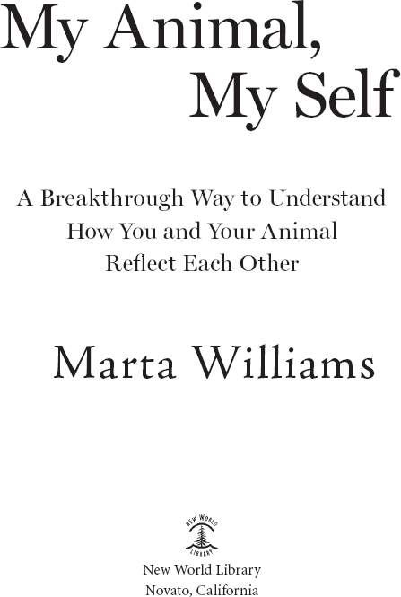 My Animal My Self Copyright 2013 by Marta Williams All rights reserved - photo 2