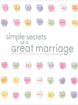 Henry Cloud Simple Secrets of a Great Marriage