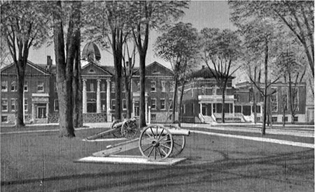 Postcard depicting the courthouse and county buildings at Waterloo with the - photo 4