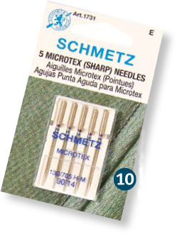 Microtex Needles When topstitching machine appliquing or embroidering use a - photo 10