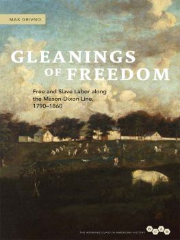 Max Grivno - Gleanings of Freedom: Free and Slave Labor along the Mason-Dixon Line, 1790-1860