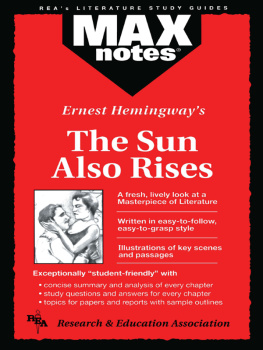 Connie Hunter-Gillepsie - The Sun Also Rises