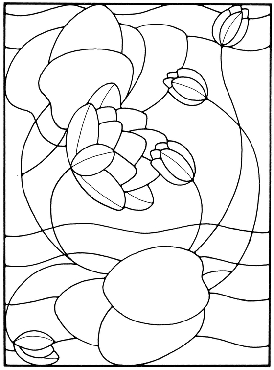 Art Nouveau Stained Glass Pattern Book - photo 10