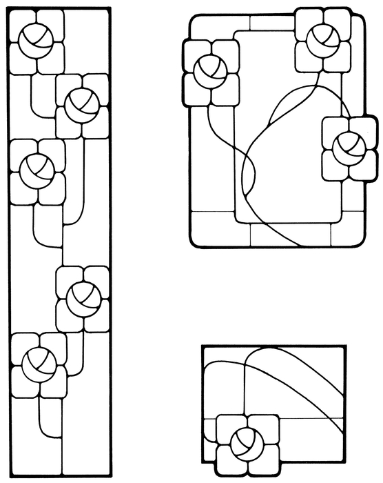 Art Nouveau Stained Glass Pattern Book - photo 39