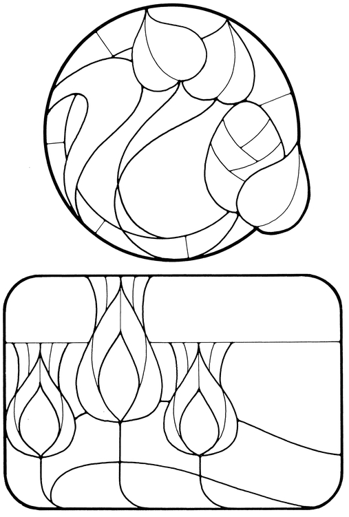 Art Nouveau Stained Glass Pattern Book - photo 45