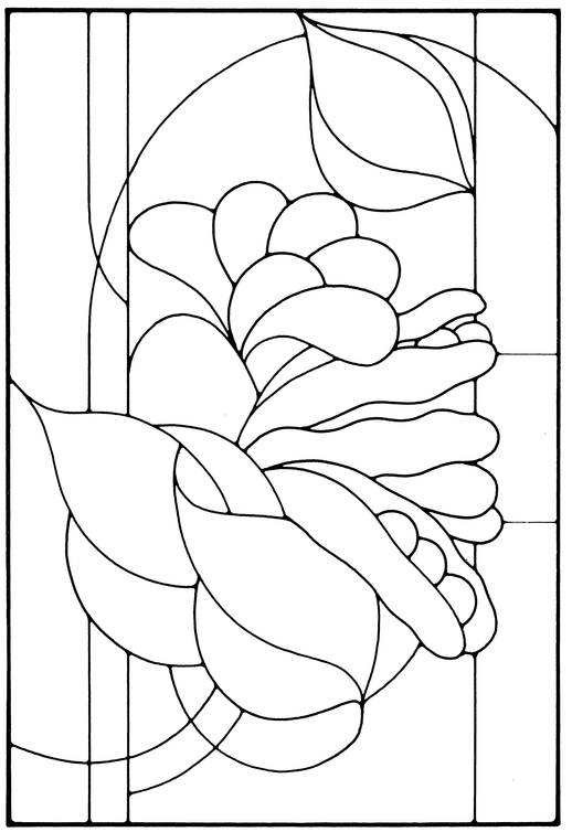 Art Nouveau Stained Glass Pattern Book - photo 48