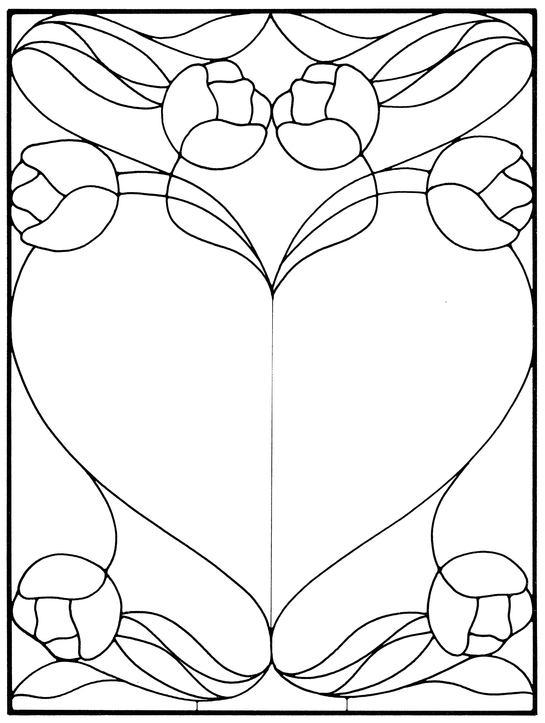 Art Nouveau Stained Glass Pattern Book - photo 49