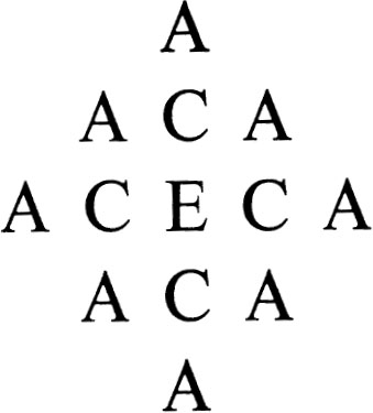 How many ways can you read ACE off the diagram You can move horizontally - photo 3