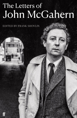 Frank Shovlin The Letters of John McGahern