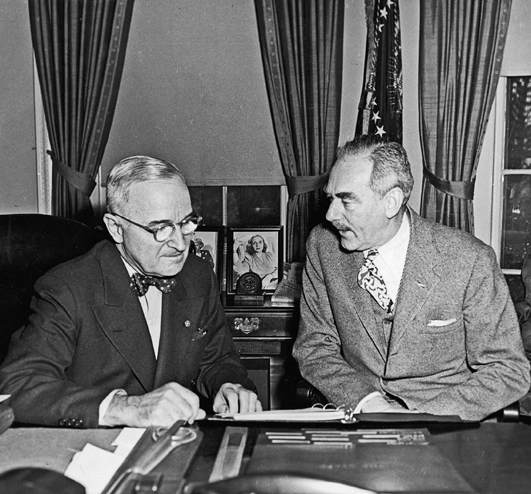 Harry Truman with Dean Acheson in the Oval Office on December 21 1950 - photo 2