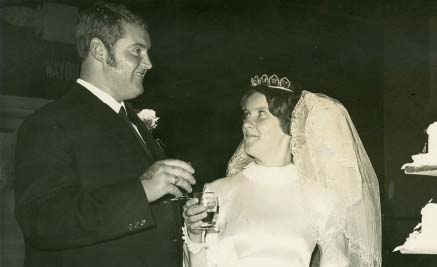 Our wedding day in October 1971 I borrowed my dress and veil from one of my - photo 5