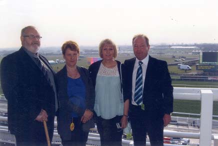 Enjoying a day out at Aintree From left to right Brian me Angela and - photo 23