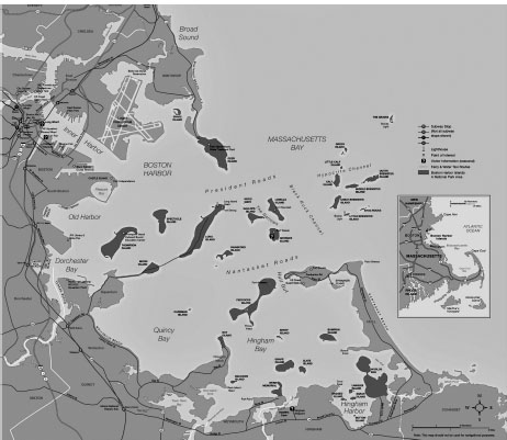 A map of the Boston Harbor Islands National Park Area Courtesy of the Boston - photo 2