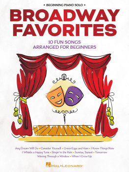 Hal Leonard Corp. - Broadway Favorites--Beginning Piano Solo Songbook