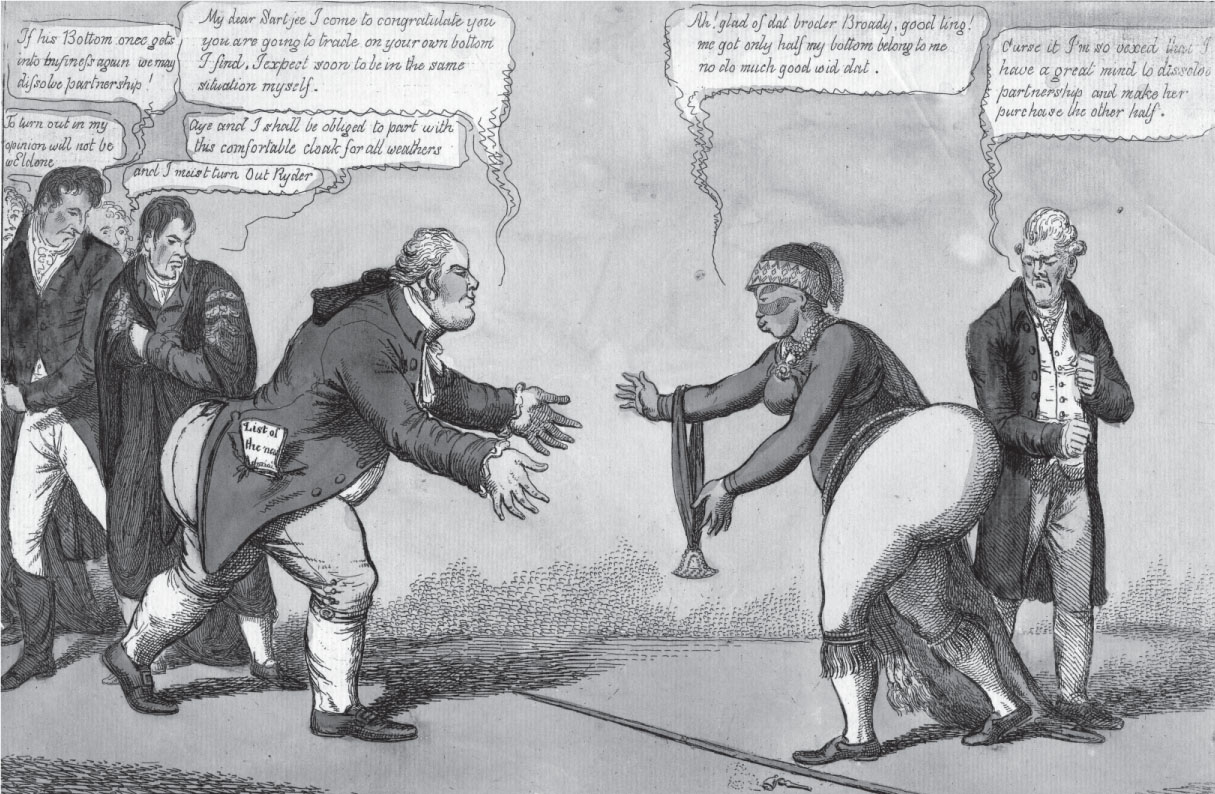 Political cartoon by Charles Williams depicting Saartjie and Lord Grenville - photo 5