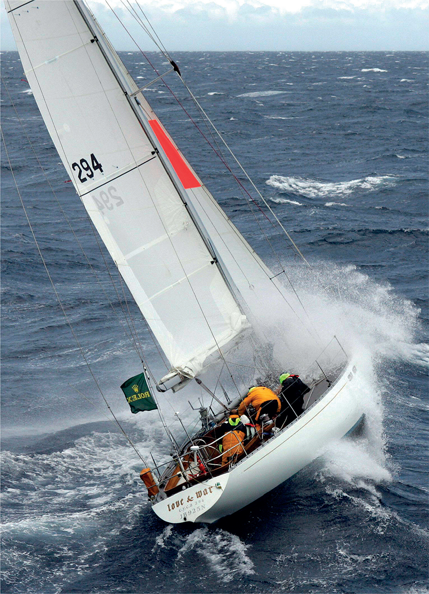 Love War skippered by Peter Kurts ploughs through rough seas off the east - photo 3