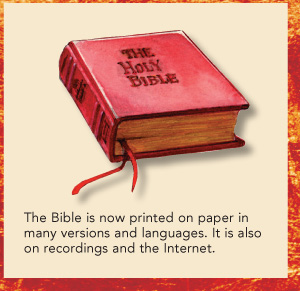 The Bible is now printed on paper in many versions and languages It is also on - photo 8