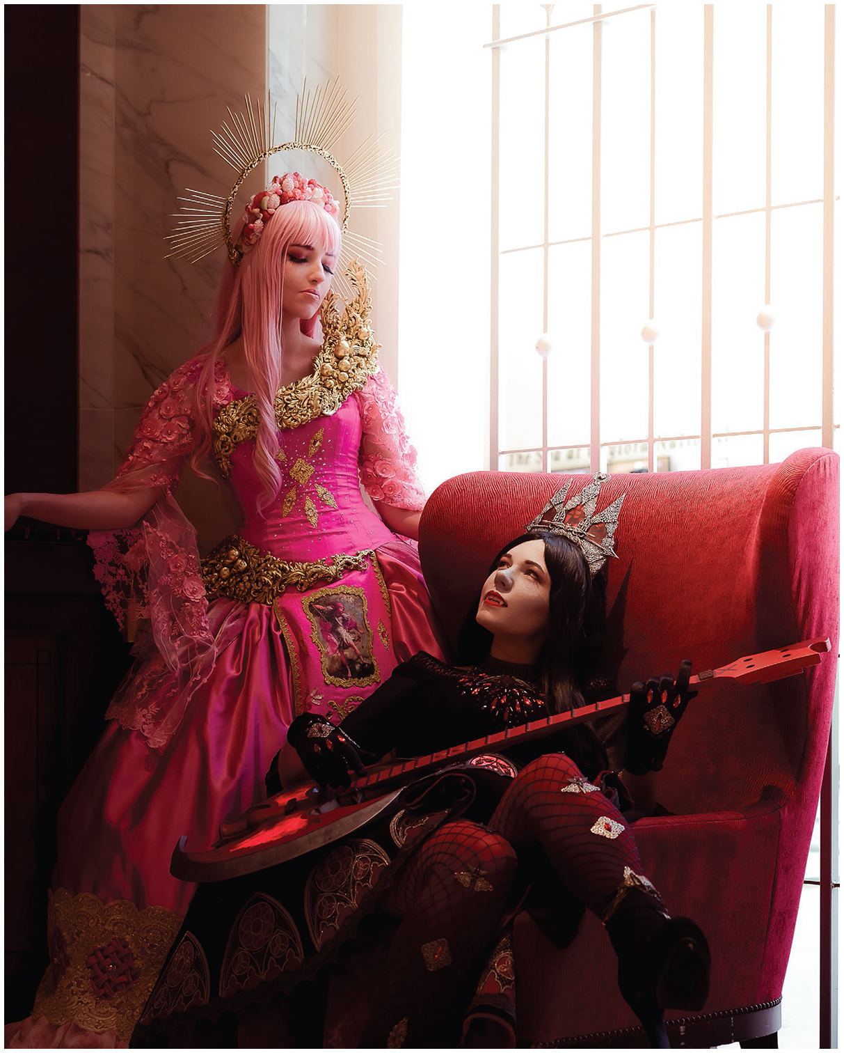 COSPLAYER Cowbutt Crunchies COSTUMES Princess Bubblegum and Marceline from - photo 6