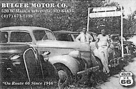 Vintage postcard of the Bulger Motor Company in Carterville Missouri which - photo 2