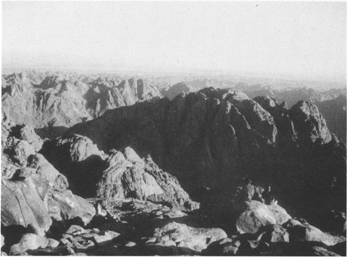 11 View from the top of the traditional Mount Sinai Jebel Musa in the Sinai - photo 1