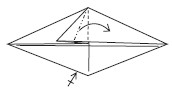 Squash-fold the corner evenly Repeat behind Fold the bottom corner of - photo 15