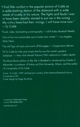 Ty Cobb My Life in Baseball: The True Record