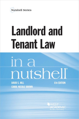 David Hill Landlord and Tenant Law in a Nutshell