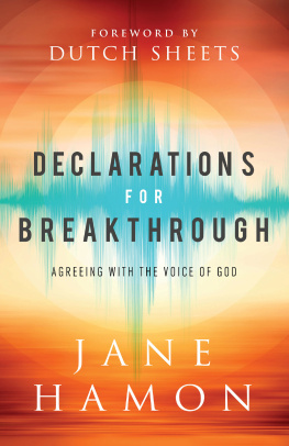 Jane Hamon - Declarations for Breakthrough: Agreeing with the Voice of God