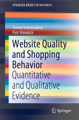 Tereza Semerádová - Website Quality and Shopping Behavior: Quantitative and Qualitative Evidence