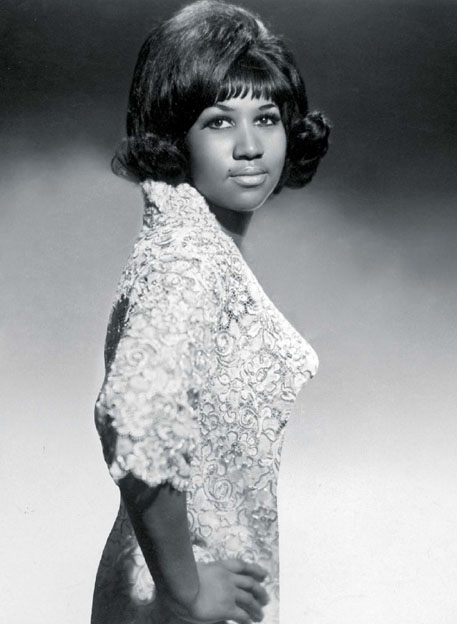 Aretha Franklin in a promotional still c 1967 During a recording session - photo 7