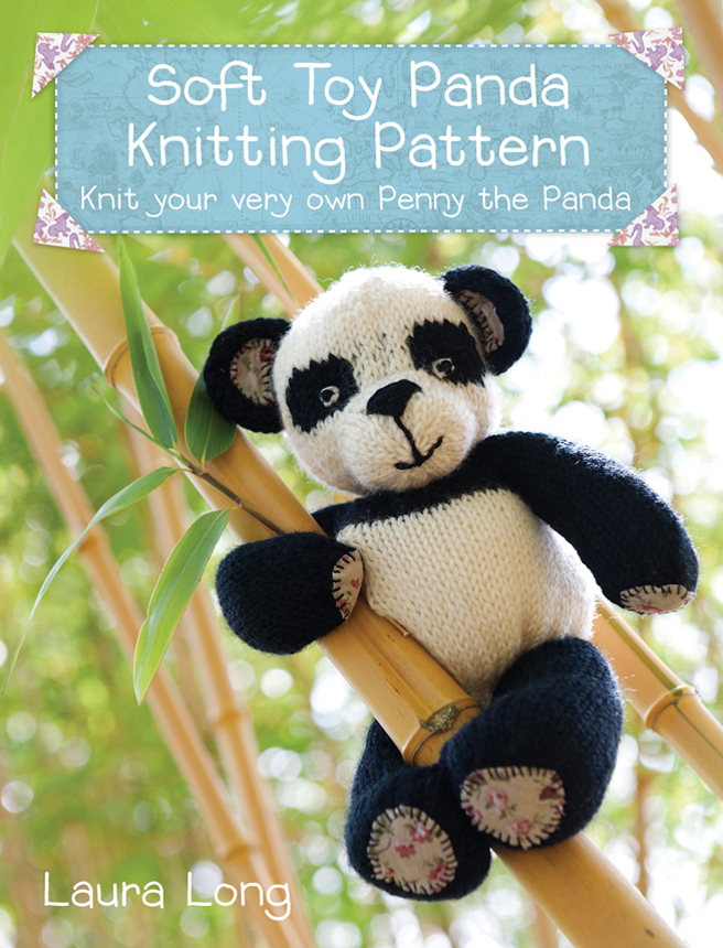 Soft Toy Panda Knitting Pattern KNIT YOUR VERY OWN PENNY THE PANDA BY LAURA - photo 1