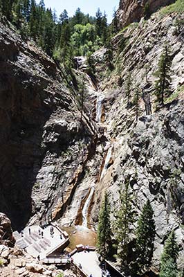 Seven Falls waterfall in Colorado Springs canoeing near Pikes Peak - photo 5