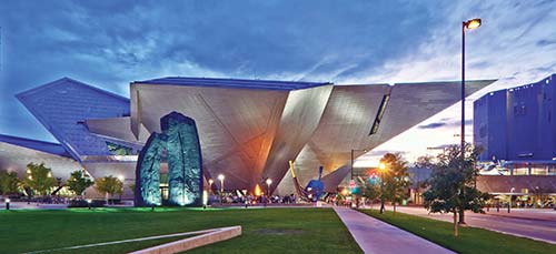 the Denver Art Museum at dusk Just south of the downtown core youll find a - photo 14